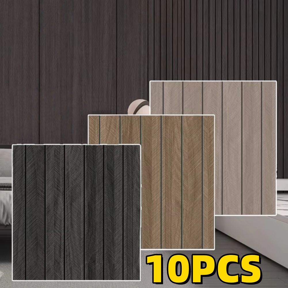 Woodworking Glue - 10 шт. самоклеящихся настенных панелей с